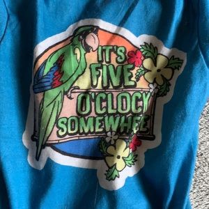 It's five O'Clock somewhere Jimmy Buffet Small fur baby shirt.